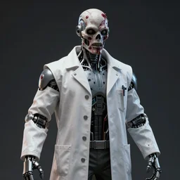 cybernetic plague doctor 8 k hyperrealism zombie