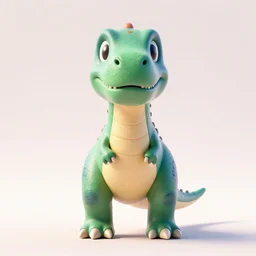 a portrait of a dinosaur, octane renderer, symmetrical central composition, very cartoon, color focus, by anton fadeev