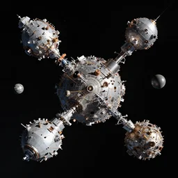 technological space probes replicating in orbit. andreas achenbach, artgerm, mikko lagerstedt, zack snyder 3 8 4 0 x 2 1 6 0