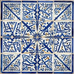 highly detailed arabic tiles