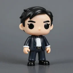 alan turing, stop motion vinyl action figure, plastic, toy, very reflective, aaron horkey style