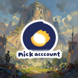 logo for nickaccount, beksinski, artstation, epic painting