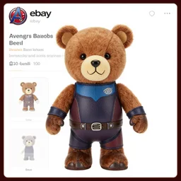 ebay listing for avengers beany babies