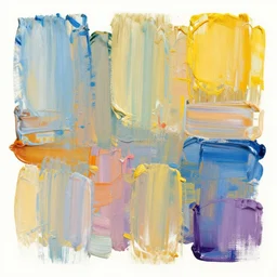 full spectrum abstract paintbrush strokes 4K