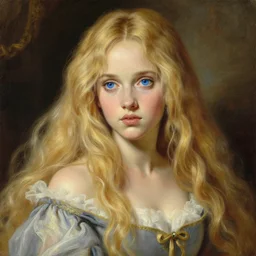 baroque oil painting jessica alba ln illustration concept art lotr anime key visual portrait long flowing blonde hair blue eyes fine detail delicate features gapmoe kuudere trending pixiv by victo ngai fanbox by greg rutkowski makoto shinkai takashi takeuchi studio ghibli