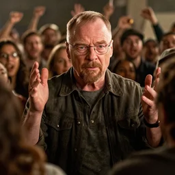 Walter white inside a mosh pit