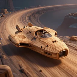 a wood carved spaceship abandoned on a mystic groove, art style by pixar dreamworks warner bros disney riot games arcane and overwatch, au naturel, hyper detailed, digital art, trending in artstation, cinematic lighting, studio quality, smooth render, unreal engine 5 rendered, octane rendered