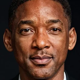 very very very undersized eyes on will smith face