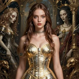 highly detailed full body portrait of young female gorgeous morty, comic book cover art, global illumination, sharp focus, octane rendering, specular radiant light, detailed and intricate environment, hyper realistic elegant grotesque reinassance digital painting concept art by cristian sauret