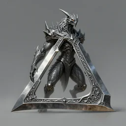 anthropomorphic triangle in edgy tungsten hexblade, intricate, elegant, highly detailed animal monster, digital painting, artstation, concept art, smooth, sharp focus, illustration, art by artgerm, dwayne barlowe, trending on artstation and greg rutkowski and alphonse mucha, 8 k