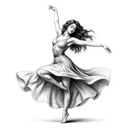 a vector illustration of a beautiful woman dancing by laurel d austin, complex shading, highly detailed, adobe illustrator, digital art, trending on artstation