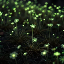 glowing plants
