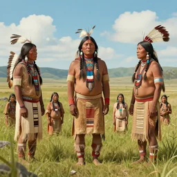 my imagination of a native american tribe's civilization if they'd had the chance to be the stewards of the land they once were. ( i'm not native myself though )