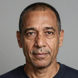 portrait of  40-year-old Moe Sizlac in the style of Lee Jeffries, award-winning, detailed, 82 mm sigma art, close up