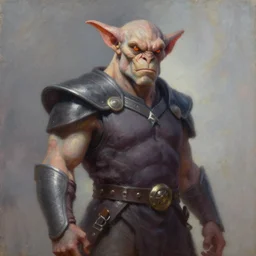 fantasy oil painting portrait of a gorn from star trek