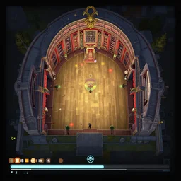 cod team deathmatch loading screen a level design schematic of a theatre, top down, in game, unreal engine 5, colored