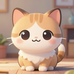 Chibi pastel cute style drawn cat, hyperdetailed, artstation, cgsociety, 8k