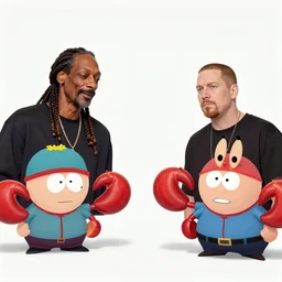 crab people south park hyper-realistic photo meeting snoop dogg and eminem