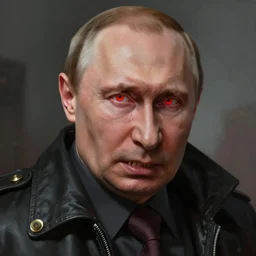 very old and very very angry vladimir putin red eyes baring sharp teeth as bullets, very detailed. artwork by artgerm, highly detailed, fantasy digital painting, artstation, smooth, sharp focus, art by thomas kinkade and h. r. giger and tyler edlin