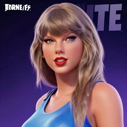 taylor swift on fortnite fortnite cool realistic poster, taylor swift face, ue 4, beautiful, composition, octane, detailed