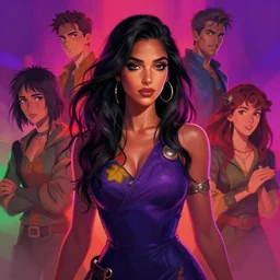 portrait of besutiful woman, maya ali mage, gloomhaven, dynamic lighting, gaudy colors, octane render aesthetic, matte painting concept art, official fanart behance hd artstation by jesper ejsing, by rhads and makoto shinkai and lois van baarle and ilya kuvshinov and rossdraws