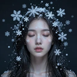 surreal photography snowflakes spirit portrait