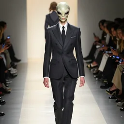 giger biomehanic alien suit formal classic catwalk fashion beksinski hugo boss prada