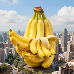 giant city made of bananas