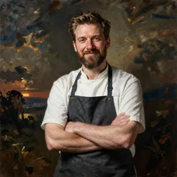 ivan mcgrady famous baker of dublin painted by peter paul rubens, realistic, gritty, elegant, dramatic lighting