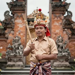 balinese man wearing the udeng, bali, perfect udeng, pinterest