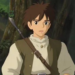samwise gamgee from the anime lord of the rings (1986), studio ghibli, very detailed, realistic