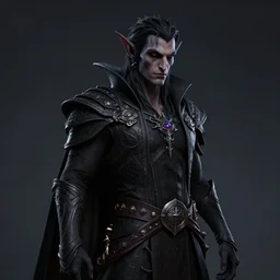 a dungeons and dragons character dark elf, hyper detailed, digital art, trending in artstation, cinematic lighting, studio quality, smooth render, artgerm, joshua middleton, rafael albuquerque, unreal engine 5 rendered, octane rendered, art style by klimt and nixeu and ian sprigger and wlop and krenz cushart