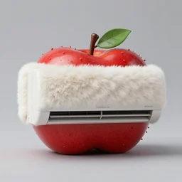 a spiny apple designed to resemble an air conditioner