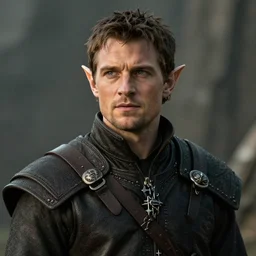 film still of a high elf henry cavill with normal elf ears in [ warhammer ] fantasy movie