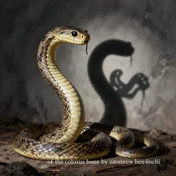 Snake as a shadow of the colossus boss by zdzisław beksiński