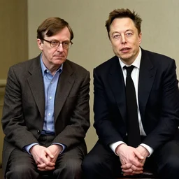 alan turing sitting next to elon musk alan turing is with elon musk