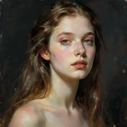 a girl, concept art by h r giger