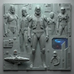 a 3d sculpt of a flat wall texture of an industrial scifi wall inspired by the matrix, star wars, ilm, beeple, star citizen halo, mass effect, starship troopers, elysium, the expanse, high tech industrial, Artstation Unreal