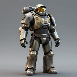 a soldier wearing a full set of advanced siege power armor, 3 d render, octane ray tracing, ultra high detail, photorealistic