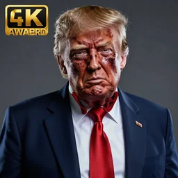 an very detailed and ugly donald trump, horror art, super ugly, terrifying, by artgerm, hd, hdr, ue 5, ue 6, unreal engine 5, realistic anime 3 d style, cinematic 4 k wallpaper, 8 k, ultra detailed, gta cover art, high resolution, artstation, award winning