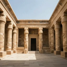 beautiful ancient egyptian temple, photorealistic, ultrawide establishing shot, octane render, rtx, hdr, unreal engine, widescreen 8 k, studio ghibli, pixar, disney, prince of egypt