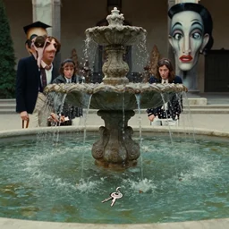 lost my keys at the fountain of youth, film still from the movie directed by denis villeneuve and david cronenberg with art direction by salvador dali and zdzisław beksinski