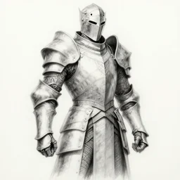 a highly detailed sketch drawing of a man wearing a epic shadow armor