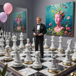 3d raytraced render from 1996, David Friedrich, giant marble chess pieces, gold rings, liminal spaces, party balloons, checkered pattern, mirrors, David Friedrich, award winning masterpiece with incredible details, Zhang Kechun, a surreal vaporwave vaporwave vaporwave vaporwave vaporwave painting by Thomas Cole of an old pink mannequin head with flowers growing out, sinking underwater, highly detailed