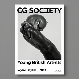 a poster by Wyke Bayliss, featured on cg society, young british artists, 2003