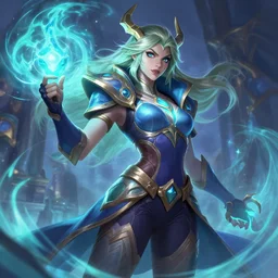 caitlyn league of legends wild rift hero champions arcane magic digital painting bioluminance alena aenami artworks in 4 k design by lois van baarle by sung choi by john kirby artgerm and greg rutkowski and magali villeneuve mage fighter assassin