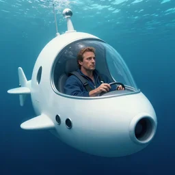 guy fieri in the bathysphere trieste at the bottom of the marianas trench