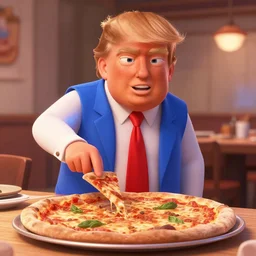 still from a pixar movie of trump making a pizza, high quality 3 d render, movie, pixar, renderman, 4 k, artstation