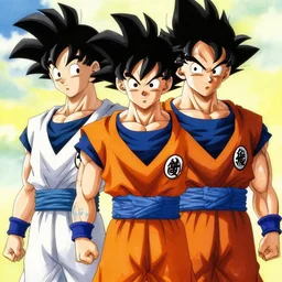 goku, art by makoto shinkai and alan bean, yukito kishiro