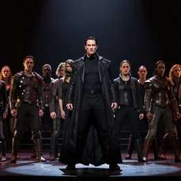 a photograph of the stage adaptation of the Matrix